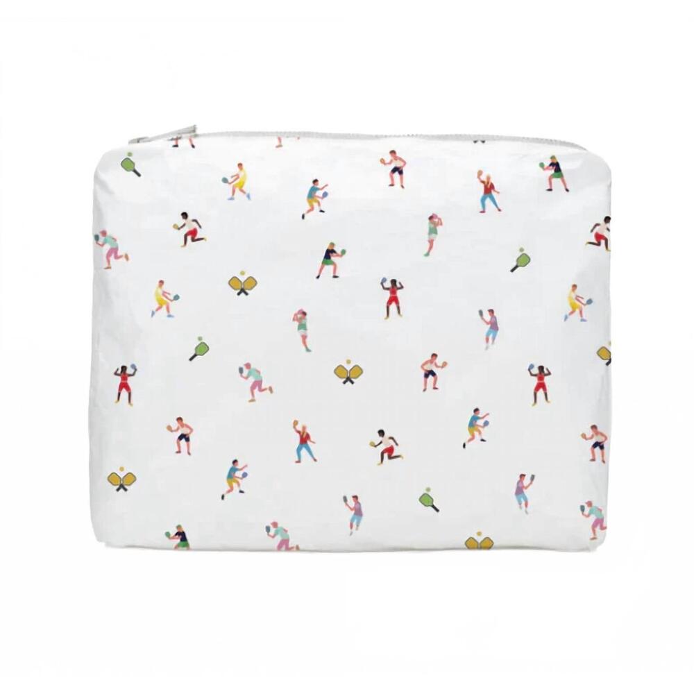 NEW HI LOVE TRAVEL women's zipper pouch in pickleball